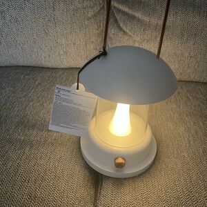 Target White LED Lantern with Bronze-Tone Handle